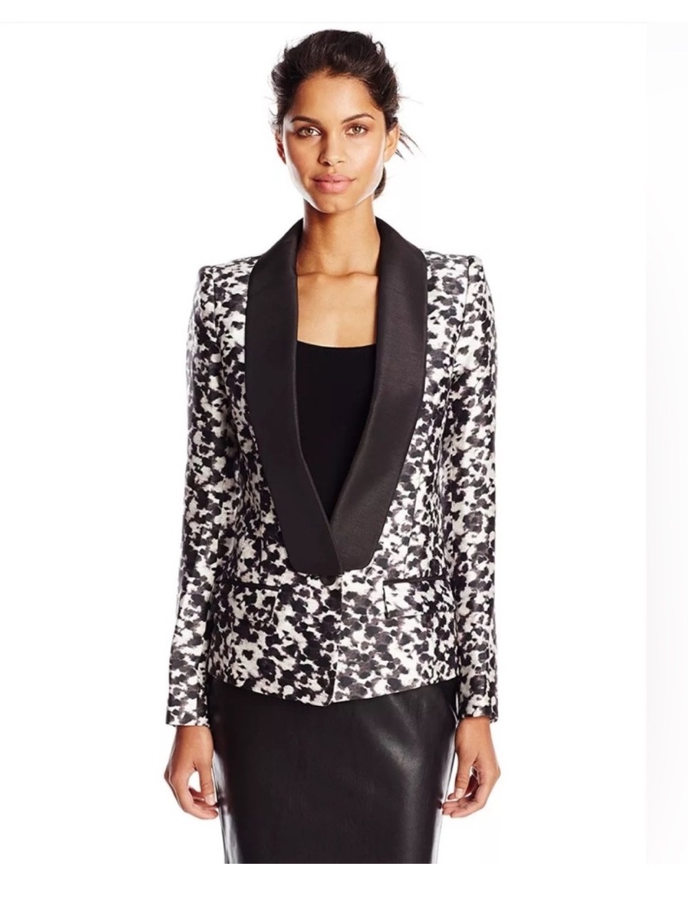 NWT Rachel Zoe Reid Silk Wool Tuxedo Jacket Size 4